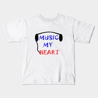 Music My Heart Kids T-Shirt